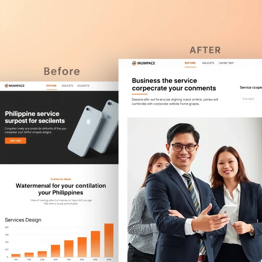 Corporate website redesign success for Philippine service company