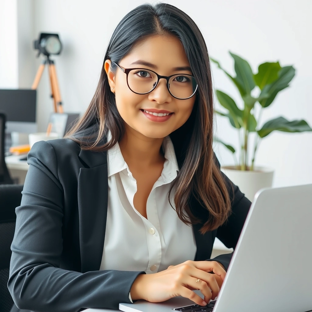 UI/UX Designer Anna Cruz working on user interface designs
