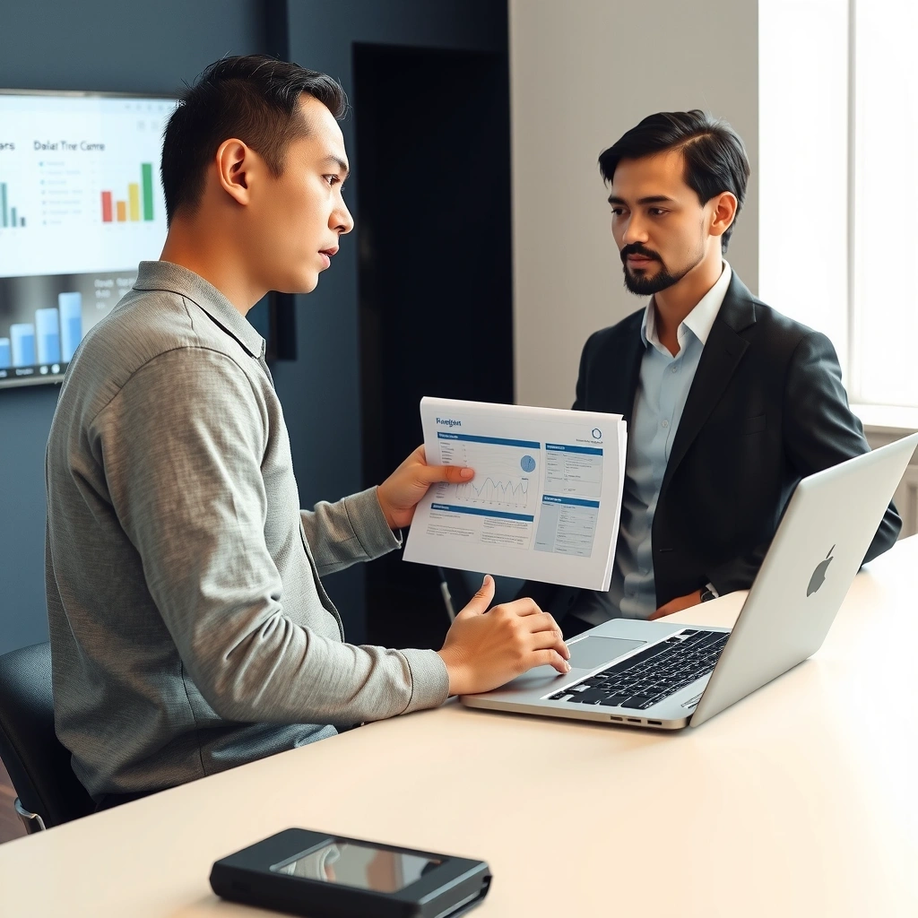 Web design consultation meeting