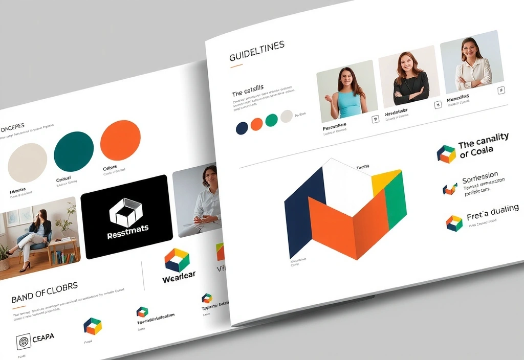 Brand identity design portfolio showing logos and brand materials